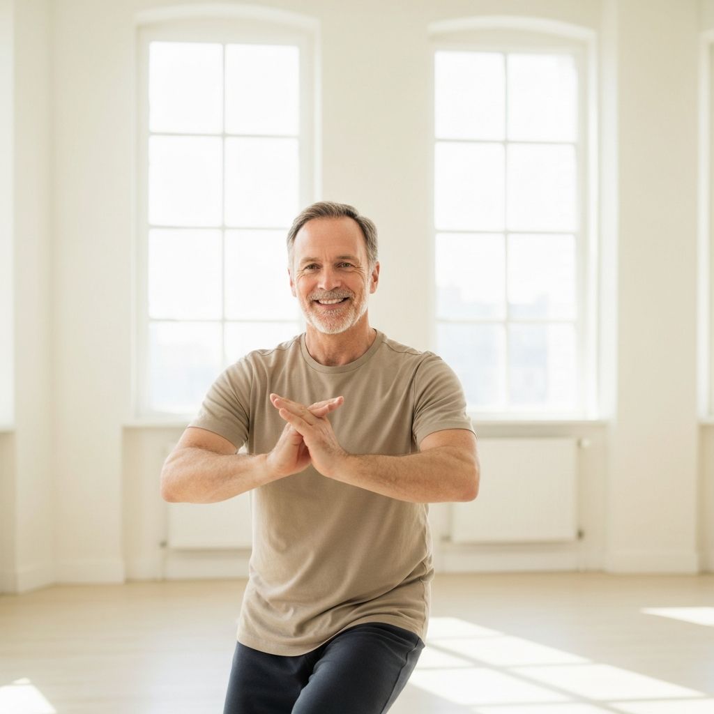 Person in bewusster Bewegung